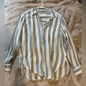 American Eagle (S) Striped Button Down